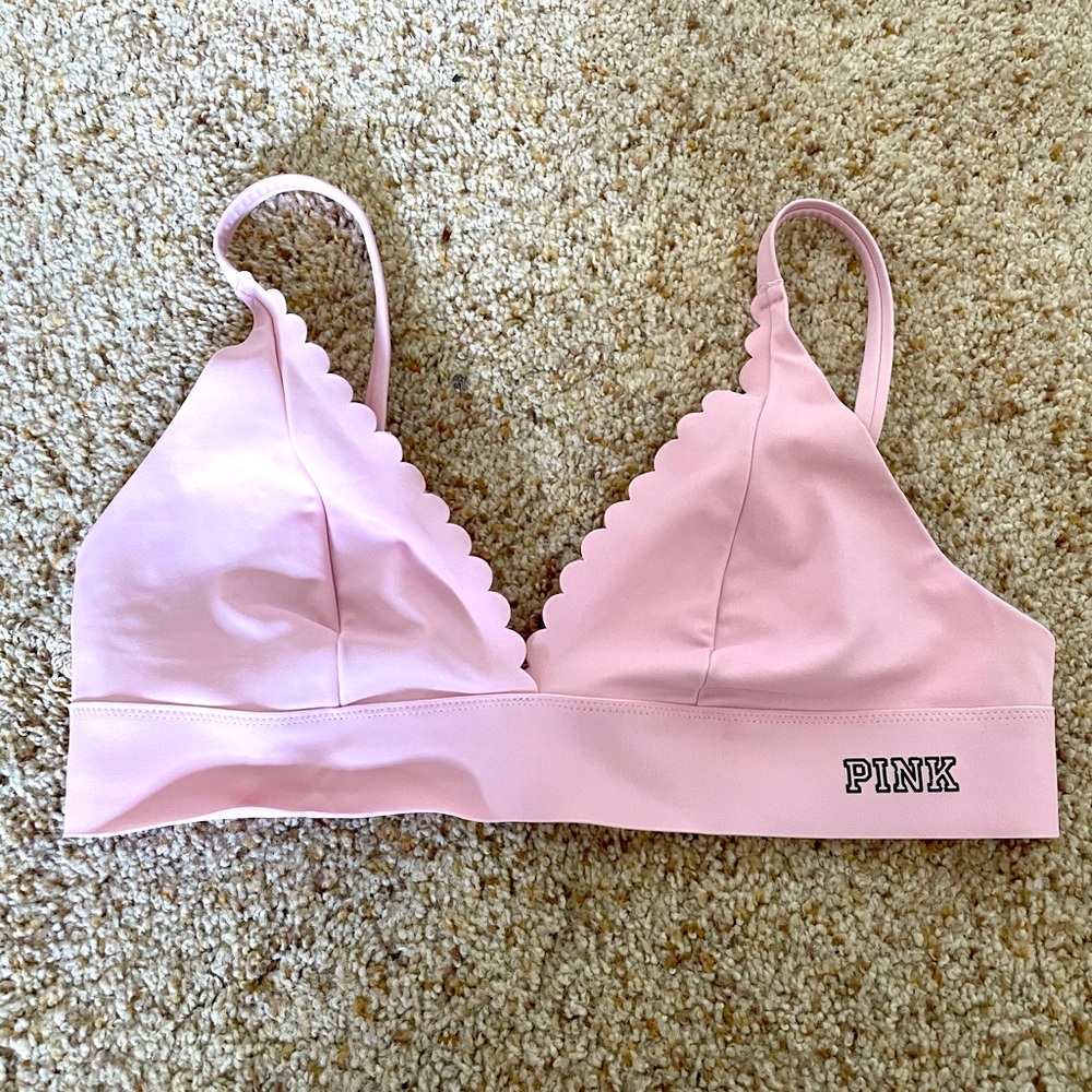 PINK scalloped bralette